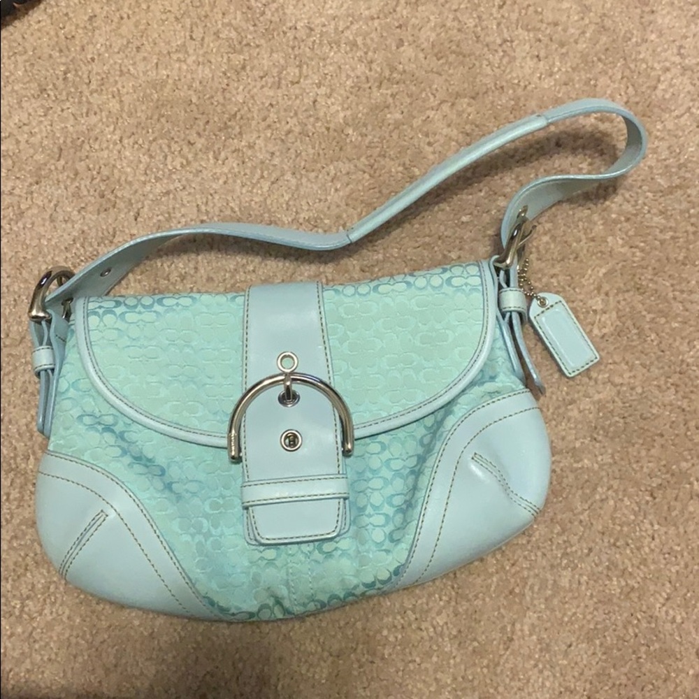 Baby Blue Vintage Coach Purse